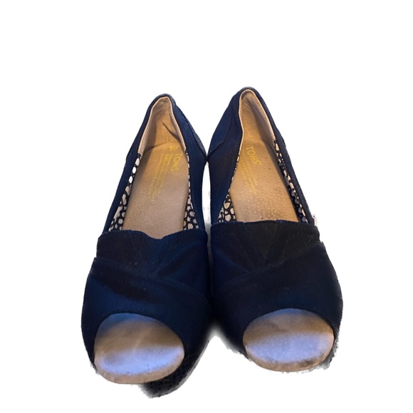 Toms Wedge Peep-toe Sandal - Picture 2 of 5